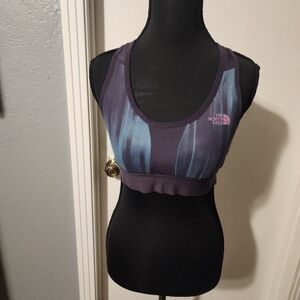 The North Face Purple And Blue Sports Bra In A Size L.